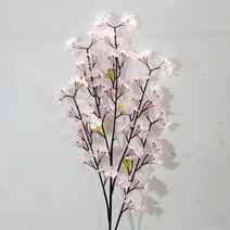[벚꽃] 한소픈 벚꽃 조화 부쉬 1개 왕벚꽃 봄 인테리어 장식소품 매장소품 카페소품, 핑크