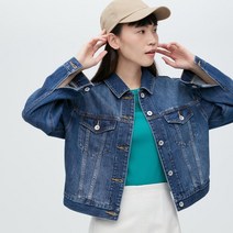 유니클로 짧은 숏 청자켓 크롭기장 봄 데님 3XL 까지 456090