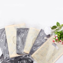 인터바겐 손잡이 PE 쇼핑 팬시봉투 링봉투 비닐 반투명 불투명 봉투 쇼핑백, 25호 200매 아이보리