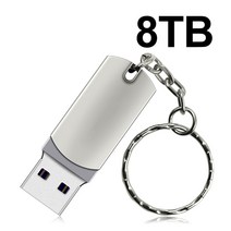 새로운 Usb 3.0 16 테라바이트 고속 Pendrive 8 금속 Cle 플래시 드라이브 4 2 휴대용 SSD 메모리 펜 드라이브, silver 8TB, 04 8TB