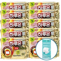 브랜드없음 하루온 핫팩 붙이는 타입 50g, 100개 + 맑은누리마스크5매