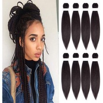 Pre Stretched braiding hair 18inch 8packs Braiding Hair Pre stretched Kanekalon Crochet Braids Hai, 1
