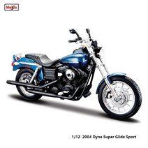Maisto 112 할리 데이비슨 2014 Sportster Iron 883 클래식 정적 다이 캐스팅 오토바이 모델 소장 장난감 선물, 1.2004 Dyna Super