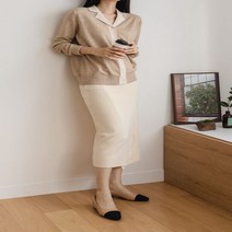 (빠른배송)데니 랩 니트스커트 베이지 올리브 브라운 그레이