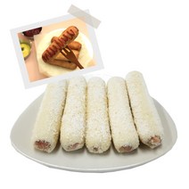 아이들간식 찹쌀 핫도그 치즈볼 미니핫도그 건강간식 유치원간식, 찹쌀빅도그 반제 14입