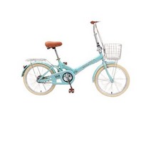 접이식 미니벨로 자전거 출퇴근 마실용 여성 접는 입문용, 20인치, 민트 알루미늄 휠 충격흡수형