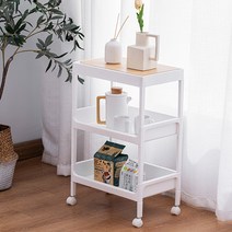 세아 이동식 선반 서랍 핸드 트롤리 가정용 틈새 다용도 수납장, 4단