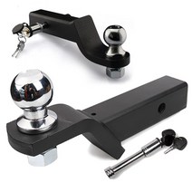 히치 토우 볼마운트 리시버 트레일러 카라반 견인장치 볼 열쇠핀 포함 세트