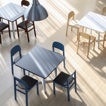 한성 토파스 수입 디셀사각탁자 800 응접실 식탁 블랙다리, 블루