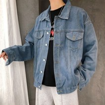 남성청자켓 데님자켓 오버핏 워징 트러커 IS-DN10