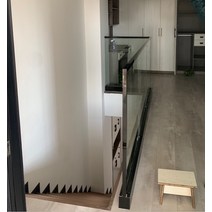 휀스 펜스 대문 펜스망 활용도가높은 간편한설치 주택 주차금지표지판 평철난간대 안전 핸드레일, 알루미늄홈+장식판+팔걸이