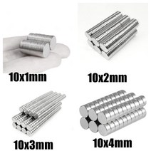 자석 강력자석 냉장고자석 원형자석 10x1 10x3mm 슈퍼 강한 라운드 디스크 모양 블록 희토류 네오디뮴 자석, 11 50 PCS 10x3 mm