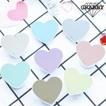 믹스더마켓 크림 컬러 하트 스마트톡 주문제작, 1개, 크림 스마트톡 퍼플
