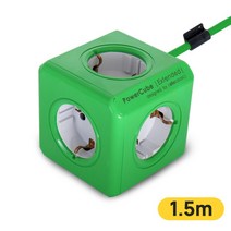 파워존 파워큐브 4000w 고용량 멀티탭 5구 1.5m 컬러 그린, 상세 설명 참조