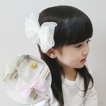 공주마마 엔젤빅리본집게핀