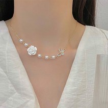 [KT알파쇼핑]카리팅 진주 레이어드 플라워 여성 목걸이
