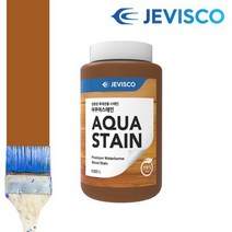 제비스코 아쿠아스테인 1.0L 목제용페인트 친환경 수성페인트, 아쿠아스테인 초콜렛색(1.0L)