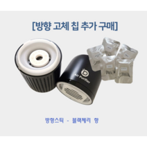 휴대용 차량용 공기청정기 깨끗한 공기 음이온 (방향제1개증정) 필터/석고방향 칩 추가구매, 석고방향제1P(블랙체리)