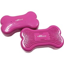 강아지 짐볼 슬개골운동 밸런스볼 FitPAWS FITbone 피트니스 볼 미끄럼 방지 범프 뒷다리 강도 코어 근육, 미니 본즈 2개 스몰 펄프 레드