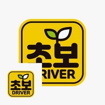 초보 DRIVER 고휘도반사 자석 자동차스티커 초보운전문구 초보운전스티커자석, 1개