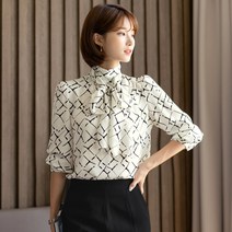 시크라인 벤폴리 패턴 블라우스 CLMC-B-22