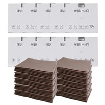 데이안 톡톡하고 큰 사이즈 여러번 사용이 가능한 일회용 수세미 10매입X10개 총100매