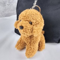인형 키홀더 키링 열쇠고리 가방고리, 푸들인형키홀더-브라운