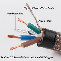 슈코 아큐페이즈 전원 코드 고급 제품 CD 앰프 EU 케이블 AC 플러그 하이파이, 01 Bulk cable_05 3m