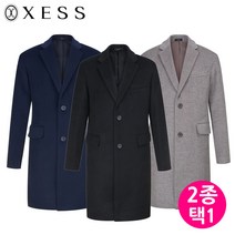 [제스] (제스) 울혼방 세미오버핏 데일리 코트 2종 택1