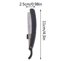 바버샵 면도기 클래식프로 수동 면도기 스트레이트 에지 스테인레스 스틸 샤프 이발사 접이식 도구, 한개옵션1, 02 as picture