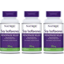 나트롤 Natrol 소이 이소플라본 대두 이소플라본 60캡슐 X 3통