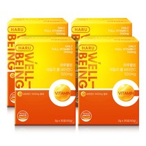 하루웰빙 데일리 풀 비타민C 4개 비타민C 500mg 함유 항산화 피부건강 피로회복 메가도스
