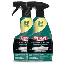 Weiman 와이만 대리석 타일 클리너 세정제 광택 시트러스향 355ml 2팩 Granite Stone Clean Shine, 1세트