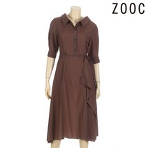 주크 뒷밴딩 플레어 카라원피스 Z203MSE101 WI