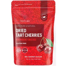 미국 HERBAILA 말린 체리 무가당 천연 건조 과일, 1개