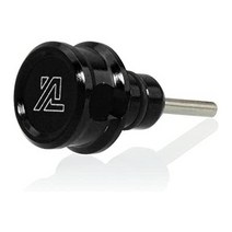 일본직발송 2. §Ａ∞Ｌ∞ＡＬＵＭＡＮＩＡ ALUMANIA ALUMINUM BILLET HEADPHONE CAP FOR 3.5MM PLUG (블랙), One Size, 블랙