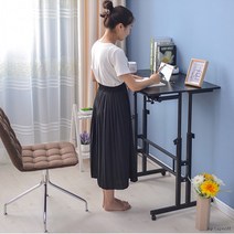 1인용 서서쓰는 사무용 컴퓨터 책상 테이블 스탠딩테이블, 고급형 오크