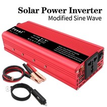 인버터 캠핑 차량용 인버터 캠핑 차량용 2600w2000w1500w 자동차 전원 led 듀얼 usb 피크 dc 12v ac 220v 휴대용 충전기 변환기 수정 사인파 202, 2600W, 협력사