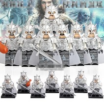 왕좌의게임 레고호환 시리즈 모음 중세기사단 레고호환캐릭터, 제품9)라니스터 가문 장군 7종 실버