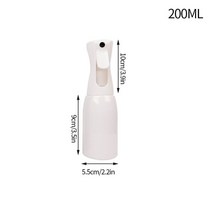 200/300/500ML 스프레이 병 휴대용 리필 식물 스프링클러 연속 안개 홈 꽃 물을 살롱 이발사 물 분무기, 03 White 200ml