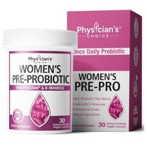 피지션스초이스 우먼스 프리-프로바이오틱 프로크랜 & D-마노스 포함 500억 CFUs 베지 캡슐, 30개입, 1개