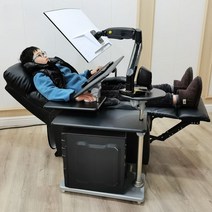 누어서하는책상 누워서하는 각도조절 게임책상 귀차니즘책상, No. 21 낡은 앉고 누워 있는 일방적인 로봇 팔 확