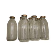 원형 유리병 쥬스 골드캡, 3개, 500ml
