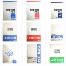 레포트화일 레포트패드 바인더속지 화일속지 파일, 09. 3공바인더노트 무지