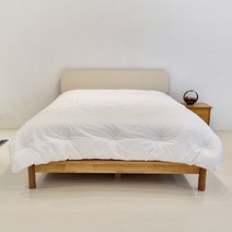 한집가구 이태리 나노 페닉스 원목 침대 프레임 퀸&킹 (매트리스 1650까지 가능), 화이트