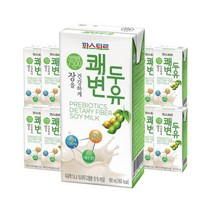 파스퇴르 쾌변두유 플레인 190ml 20입 쾌변 아침대용 식사대용 1세트, 17세트