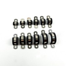 스텐 새들 P클립 고무 새들 클램프 파이프 배관 고정 브라켓 홀더