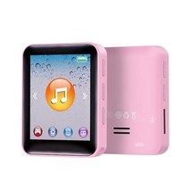 MP3 HIFI TF 카드 책 읽기 사운드 녹음 소음 감소 빠른 충전 MP4 실내 야외 음악 플레이어 화이트 32G, Pink_4GB