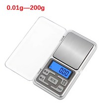고정밀 미니 휴대용 분말 스케일 주방 전자 저울 보석 골드 균형 무게 그램 LCD 포켓 가중치 디지털 0.01g, [02] 0.01g 200g