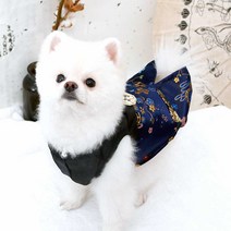 해피앤퍼피 애견한복 강아지한복 고양이한복 초소형부터빅사이즈까지 XS-5XL, 03홍화랑